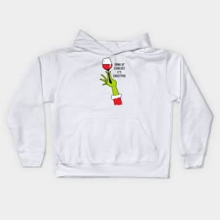 Drink up Grinches It's Christmas Kids Hoodie